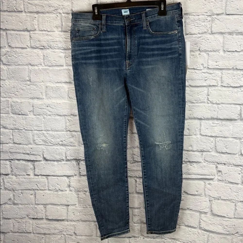 Anthropologie Edwin Classic Blue Denim Jeans Pixie Mid Rise NWT Size 32